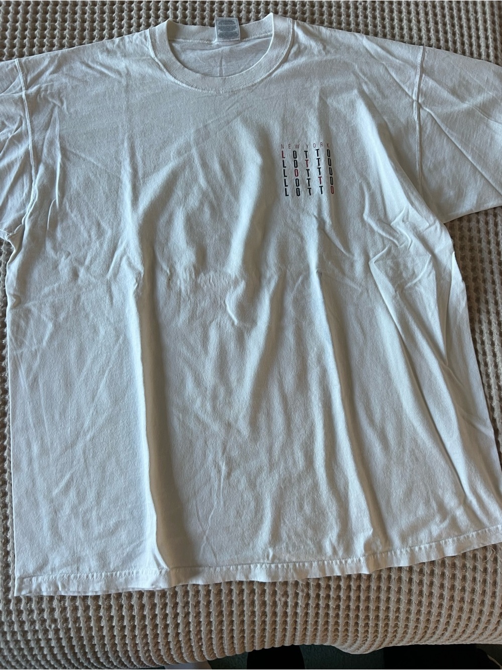 Fruit of the Loom Cream/Tan Tagged Cotton T-Shirt